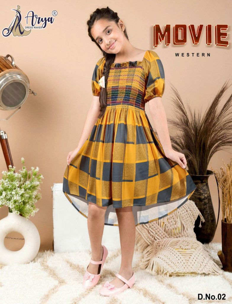 Movie Smoking Work Digital Print D1 Kids Girlswear Catalog